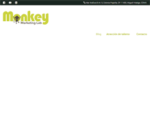 Tablet Screenshot of monkeymarketinglab.com